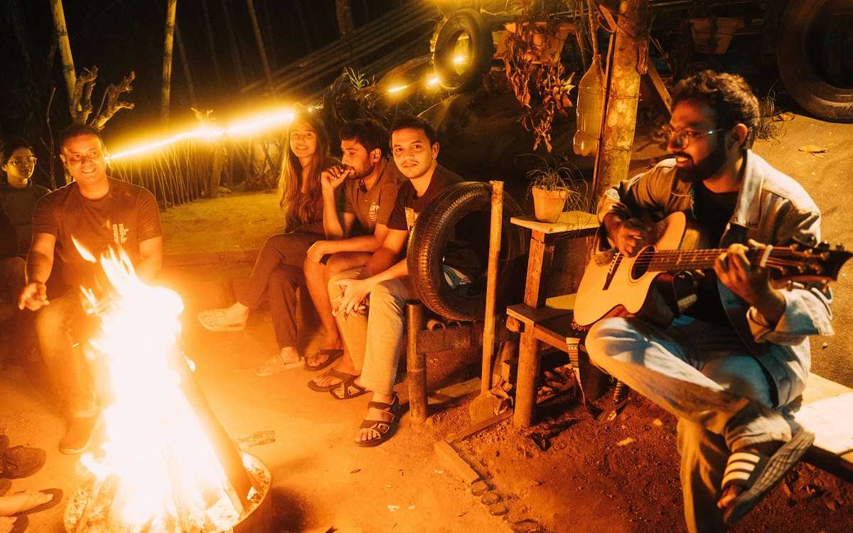 Bonfire party at Zemu Gangtok