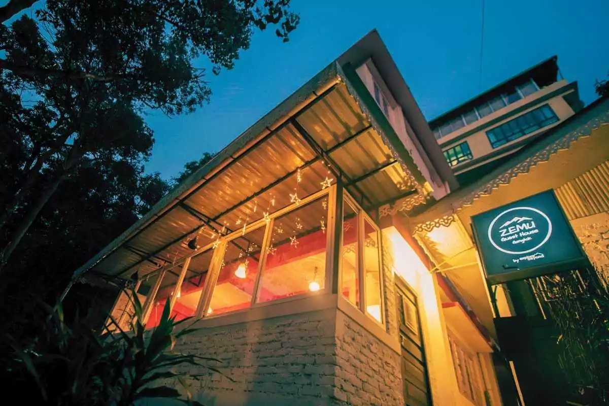 Facade of Zemu Gangtok