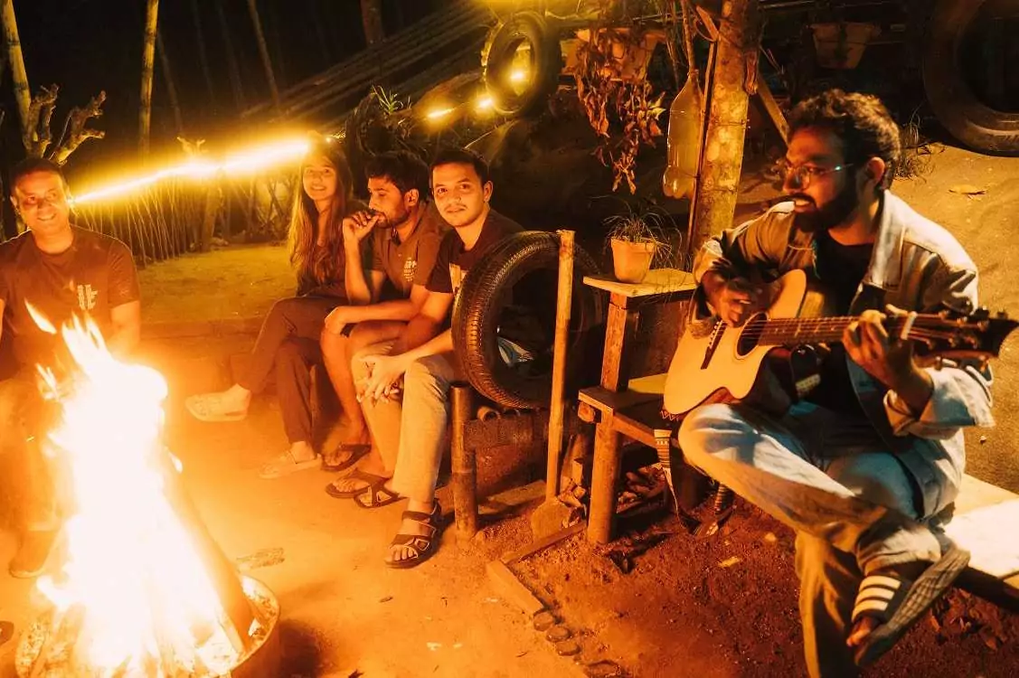 bonfire and BBQ